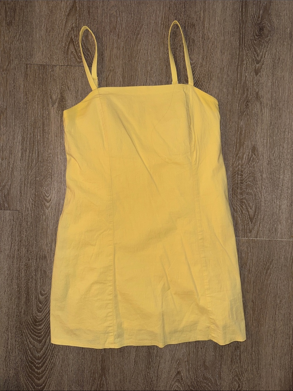 Abercrombie bra free skort dress yellow size medium